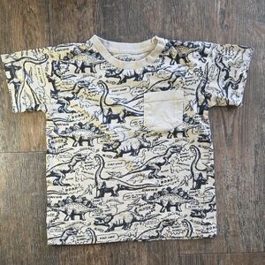 Eighty Eight Dinosaur Adventure Kids Tee - Cream and Black